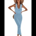 thumbnail image 3 of Traje de Baño de Crochet para Mujer, de , Sin Mangas, para Playa, de Verano Azul M, 3 of 10