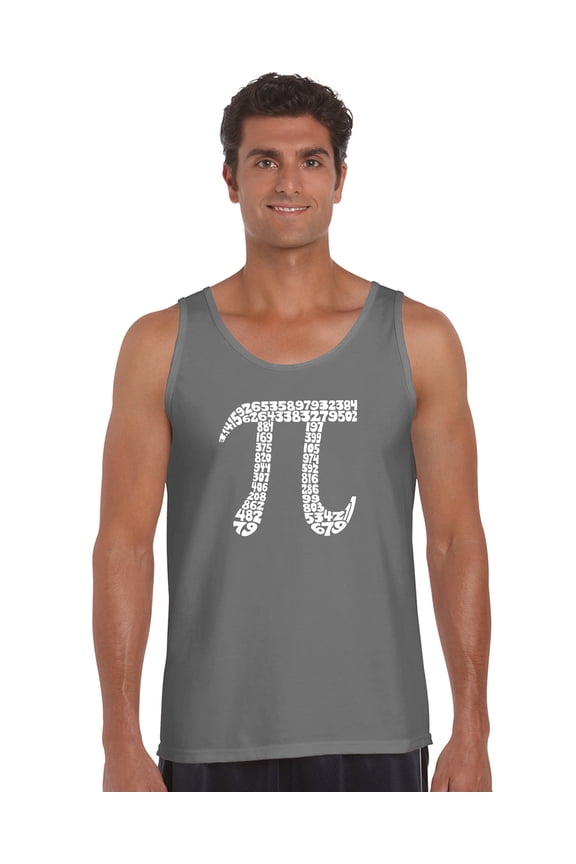 Men's Word Art Tank Top - THE FIRST 100 DIGITS OF PI
