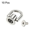 thumbnail image 2 of Uxcell 12x10mm Button Studs with D Ring Zinc Alloy Electroplating Light Gold 10 Pack Silver Tone, 2 of 4