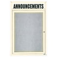 thumbnail image 6 of Aarco Products DCC3624RHI 1-Door Illuminated Enclosed Bulletin Board with Header - Clear Satin Anodized, 6 of 19