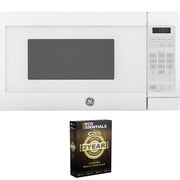 GE 0.7 Cu. Ft. 700-watt Countertop Microwave Oven, White Bundle with Deco Essentials CPS Premium 2 Year Extended Protection Plan