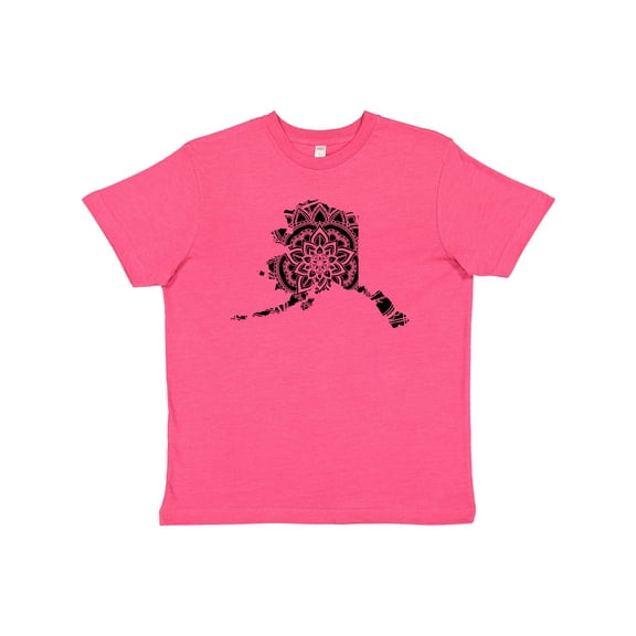 Inktastic Alaska Silhouette Mandala Youth T-Shirt