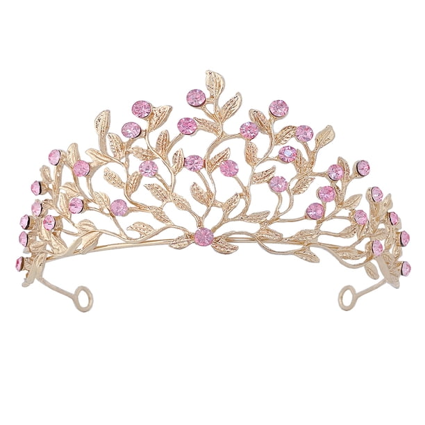 KAKOWELY Diadema de tiara nupcial, corona para fiesta de bodas, tocado para fiesta de bodas, suministro de tocado
