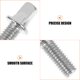 thumbnail image 3 of DEEPCRAFF 10Ud Tornillos Para Pedal Y Hardware De Batería En Hierro Plateado Con Ajuste Seguro, 3 of 6