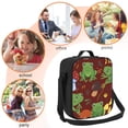 thumbnail image 5 of Lsque Frogs and Mushrooms Lunch Bag Lunch Box for Women Men Reusable Insulated Lunch Tote Bag,Leakproof Thermal Cooler Sack Food Handbags Case High Capacity, 5 of 9