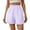 Purple, variant on HOWPAY Womens Shorts Baggy Striped Relaxed Fit High Waisted Elastic Pull on Wide Leg Pants Casual Summer Athletic Sports Lounge Shorts Black L