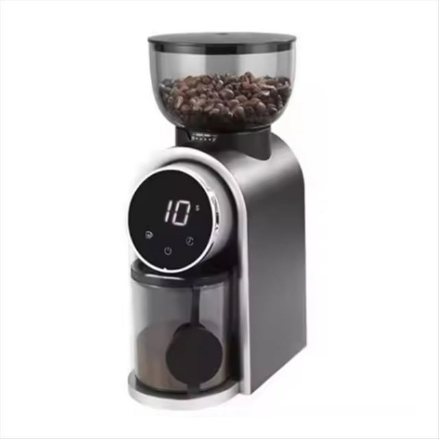 Automatic Electric Coffee Grinder Burr Mill with Visual Bean Storage for Espresso, American Coffee B US Plug,1 x coffee grinder 1 x cleaning brush 1 x powder collecting ring 1 x powder collecting rack