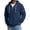 Navy-01, variant on Rvwovn Men's Zip Up Hooded Jacket Utility Multi-Pocket Casual Fall Winter Outerwear Sizes S-3X