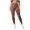 Brown, variant on High Waisted Leggings Womens Fashion Lightweight Yoga Pants Running Athletic Wear Size L