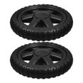 thumbnail image 2 of Miangastore 2 Pcs Roues en Caoutchouc pour Remplacement de Chariot d'Achats, Roues de Remplacement pour Chariot Utilitaire, Accessoires de Chariot Roulant, Roulettes à Plaque Robustes, 2 of 8