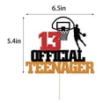 thumbnail image 2 of 13ª fiesta oficial de adolescentes de Cake Topper YUINYO Basketball, 2 of 8