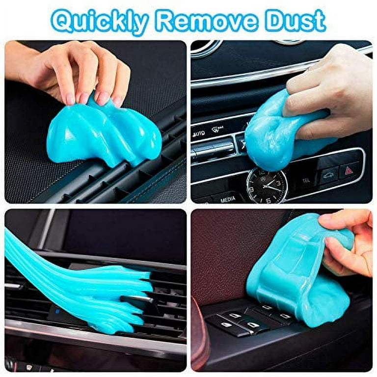 PULIDIKI Car Cleaning Gel Kit Universal Detailing Automotive Dust Car  Crevice Cleaner Slime Auto Air Vent Interior Detail Removal for Car Putty  Cleaning Keyboard Cleaner Car Accessories Blue 