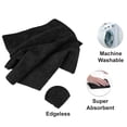 thumbnail image 7 of Detailer's Preference® 12"x12" 240 GSM Terry Weave Ultrasonic Cut Black Microfiber Cleaning Cloths - 50-Pack, 7 of 7