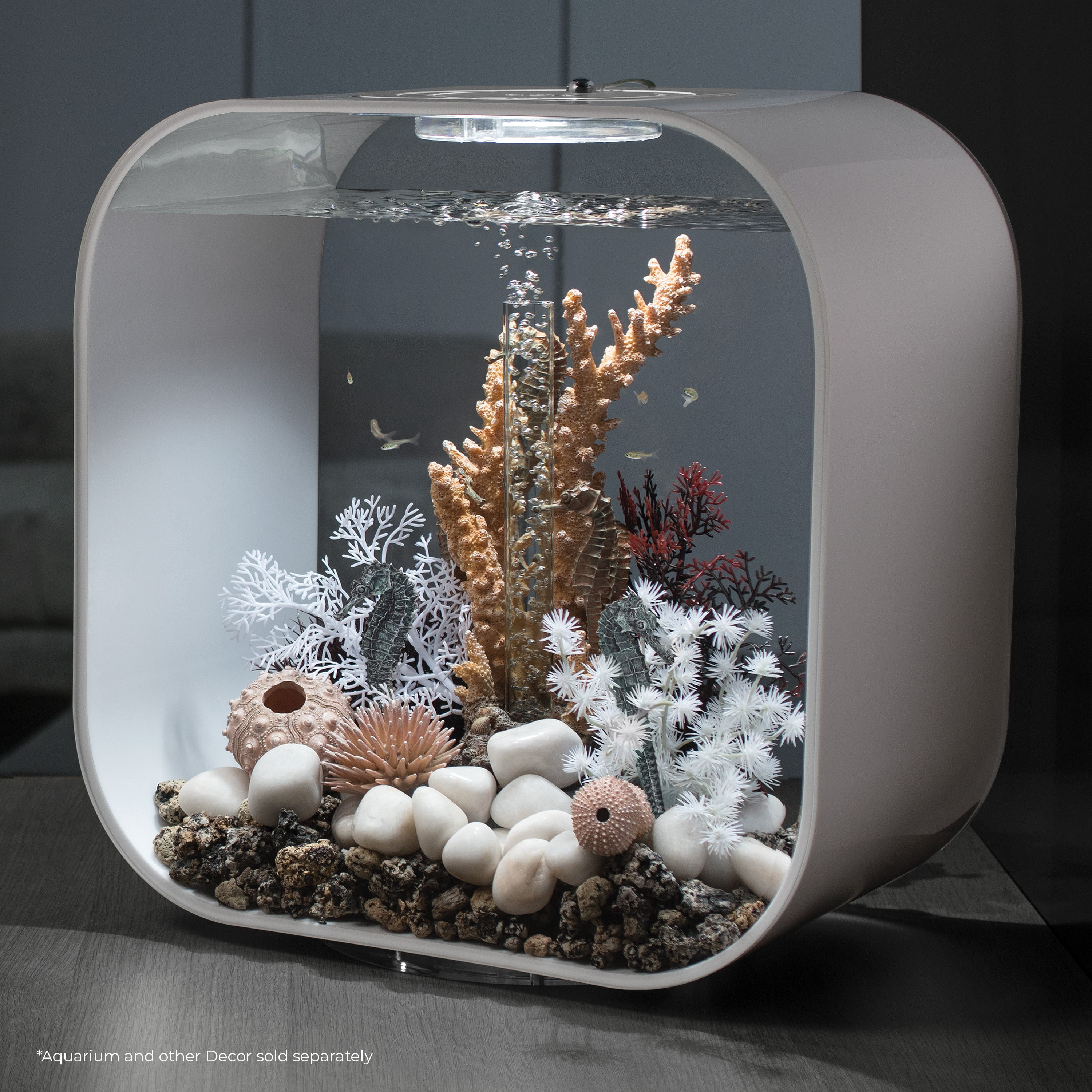 biOrb Aquarium Décor Seahorse Set of 3 - Ceramic, Metallic Black