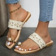 thumbnail image 4 of B91xZ Funny Slides for Women Quick Drying Non Slip Shower Slides Bathroom Sandals,Beige 7, 4 of 5