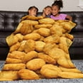thumbnail image 6 of Golden Chicken Nuggets 3D Funny Realistic Food Ultra-Soft Throw Blanket 50"x40" Travel All Season Bed Sofa Dorm Decor Bedding Bedroom, 6 of 9