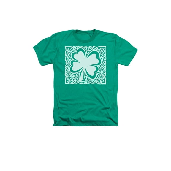 Celtic Clover Shamrock Irish Scottish Symbol Adult Heather T-Shirt