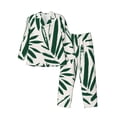 thumbnail image 1 of Balery Palm Branch With Leaves Pijama para Hombre de Dos Piezas con Manga Larga, Conjunto de Dormir y Descanso Suave con Bolsillos-Large, 1 of 7