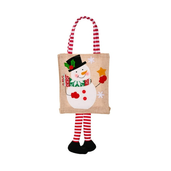 Christmas Gift Tote Bag, Reusable Cloth Bag for Holiday Gifts, Eco-Friendly & Sturdy, Ideal for Wrapping & Storage