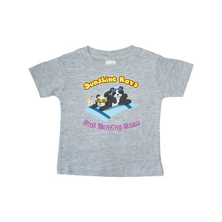 

Inktastic Cute Baby Pandas Sunshine Rays and Tanning Days Gift Baby Boy or Baby Girl T-Shirt