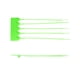 thumbnail image 2 of Tamper Seals QWORK Plastic, paquete de 200 bridas de seguridad, color verde, 2 of 8