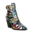 thumbnail image 1 of Caged Cutout Buckle Pointed Toe Ankle Bootie 19872, 1 of 11