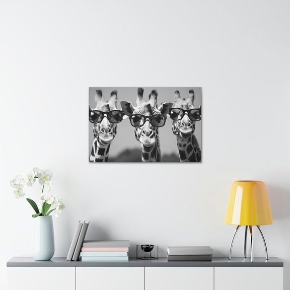 Giraffe Art for Office, Living Room, Wall Decor, Wall Art, Custom Portrait Art, Wide Majestic, Nature Art