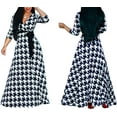 thumbnail image 2 of Women's Casual Sexy V Neck 3/4 Sleeves Club wear Party Outfits Plus Size Maxi Dress for Women Casual Summer Sundress, 2 of 5