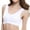 White, variant on Daqian Sports Bras for Women Plus Size Ladies'plain color front cross side lace sports bra full cup bra Vest Tops Womens Sports Bras White 8(XL)