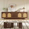 thumbnail image 6 of Tribesigns 70.9" TV Stand up to 80 Inches, Wood Media Console TV Cabinet for Living Room, Walnut, 6 of 6