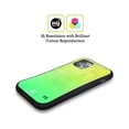 thumbnail image 2 of Head Case Designs Neon Rain Ombre Yellow Green Hybrid Case Compatible with Apple iPhone 12 / iPhone 12 Pro, 2 of 7