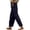 Dark Blue, variant on Pant for Women Casual Summer Effortless Everyday Casual Pants With Elastic Waist And Back Pockets For Comfortable Fit, Size L