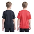 thumbnail image 3 of adidas Youth Boy's 2 Pack Short Sleeve T-Shirts (US, Alpha, Medium, Regular, Red (Black/Red)), 3 of 5