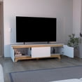thumbnail image 3 of Mesa Para Tv Toulo Blanco y Fresno Virtual Muebles, 3 of 9