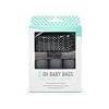 Oh Baby Bags Duffel Dispenser Gift Box, Black/White Herringbone