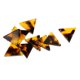 thumbnail image 5 of 10 piezas de acetato acrílico triángulo colgante DIY pendientes hallazgos marrón Sunnimix Colgante triangular, 5 of 8