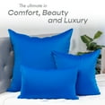 thumbnail image 4 of Hit Notion Throw Pillow Cozy Soft Microbead Yeal Blue: 1 Pc ~ Cover 12 x 20, 4 of 6