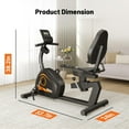 thumbnail image 4 of Recumbent Exercise Bike for Home,Stationary Bikes with Adjust Seat,Exercise Bike for Seniors,Home Magnetic Recumbent Bike with 300LB Capacity & 8-level Resistance, LCD Monitor and Heart Rate Handle, 4 of 13