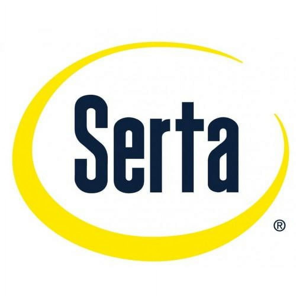 Serta Push-Button Power Recliner with Deep Body Cushions, Gray Fabric
