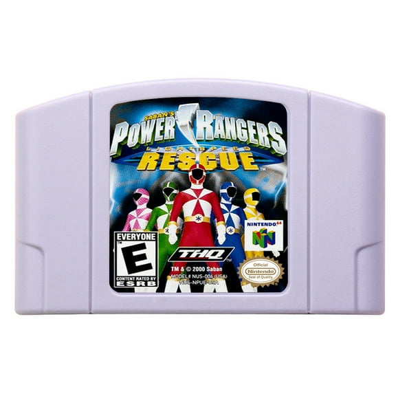 Video Games Compatible for the n64 console, replacement cartridge for Power Rangers - Lightspeed Rescue NTSC
