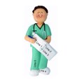thumbnail image 4 of Personalized Medical Ornament 2024 Male Brunette Healthcare Nurse Worker 1 Count -Ornaments by Elves, 4 of 10