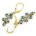 thumbnail image 3 of Galaxy Gold 14K Yellow Gold Chandelier Earrings with Aquamarines, 3 of 3