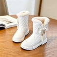 thumbnail image 7 of LvhaoGJOB Girls' Faux Fur Lined Snow Boots with Non-Slip Sole and Warm & Cozy, 7 of 7