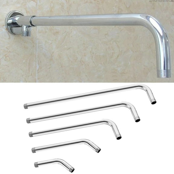 Shower Head Extension Pipe,Stainless Steel Shower Head Extension Arm Straight Angled Extra Hose Pipe Shower