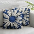 thumbnail image 3 of Nawypu Blue Pillow Covers Decorative Throw Pillow Covers Couch Pillow Covers for Sofa Outdoor Throw Pillow Cover,Linen Square Pillow Case Farmhouse Room Modern Home Decor, 3 of 5