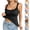 #02 Black, variant on Women's Square Neck Lace Trim Sleeveless Slim Fit Tank Tops Y2K Going Out Camisole Shirts, #02 Gray, L