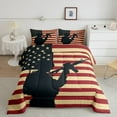 thumbnail image 2 of Erosebridal USA Flag Comforter Sets, Soldier Silhouette Comforters & Duvets, Militaruy Army Theme Home Decor, Reversible 2-Piece, 2 of 8