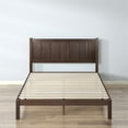 thumbnail image 2 of Zinus Wood Rustic Style Platform Bed with Headboard in Brown - Full, 2 of 8