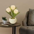 thumbnail image 7 of Tulip Lamp Lights Table Lamp Flower Desk Lamp Led Tulip Night Light for Living Room Bedroom with Vase,Table Lamp Ornaments for Home Living Room Desktop Home Decor (Pink), 7 of 7