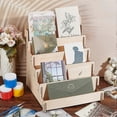 thumbnail image 5 of Tier Greeting Card Display Stand Wooden Greeting Card Stand Portable Cardboard Sticker Display Stand Retail Display Stand for Card Sticker Photo, 5 of 5